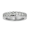 Lab Grown Round Cut Diamond Band Ring In Platinum