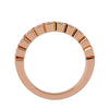 Lab Grown Round Cut Diamond Band Ring In Rose Gold