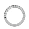 Lab Grown Round Cut Diamond Eternity Band Ring In Platinum