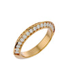 Lab Grown Round Cut Diamond Eternity Band Ring In Yellow Gold