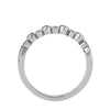 Lab Grown Round Cut Diamond Band Ring In Platinum