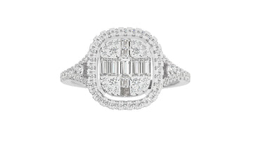 18K White Gold