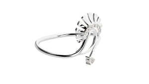 Stunning 9k Lab Grown Round Cut Diamond Gold Ring