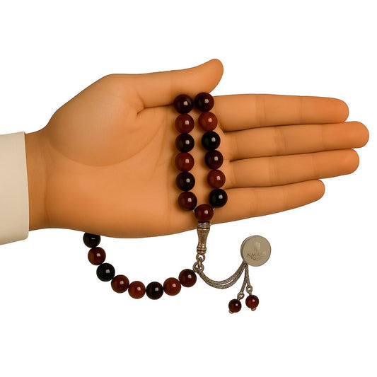 British Certified Natural Gems Brown Agate in luxurious box