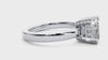 Lab Grown Princess Cut Diamond In White Gold Solitaire Ring