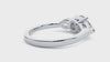 Lab Grown Round Cut Diamond In White Gold Three Stone Ring