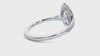 Adorned Lab Grown Marquise Cut Diamond In White Gold Halo Ring