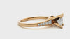 Lab Grown Round Diamond Solitaire Ring In Yellow Gold.