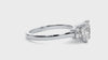 Lab Grown Round Cut Diamond In White Gold Three Stone Ring