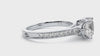 Lab Grown Round Cut Diamond In White Gold Ring