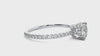 Lab Grown Round Cut Diamond In White Gold Solitaire Ring