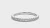 Lab Grown Diamond Band Ring In White Gold