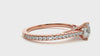 Lab Grown Round Diamond Solitaire Ring In Rose Gold