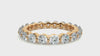 Lab Grown Round Diamond Band Ring In Yellow Gold