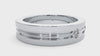 Lab Grown Round Cut Diamond In White Gold Mens Ring