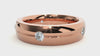 Lab Grown Round Cut Diamond Mens Ring In Rose Gold