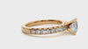 Lab Grown Round Diamond Ring Solitaire In Yellow Gold