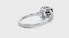 Lab Grown Round Diamond Halo Platinum Ring