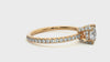 Lab Grown Round Cut Diamond Solitaire Ring In Yellow Gold