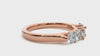 Lab Grown Round Cut Diamond Band Ring In Rose Gold