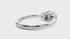 Lab Grown Princess Cut Diamond In White Gold Three Stone Ring