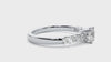 Lab Grown Round Diamond In White Gold Solitaire Ring