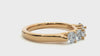 Lab Grown Round Cut Diamond Band Ring In Yellow Gold