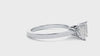 Lab Grown Princess Cut Diamond In White Gold Solitaire Ring