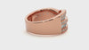 Lab Grown Round Diamond Band Ring In Rose Gold