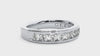 Lab Grown Round Cut Diamond Band Ring In Platinum