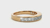 Lab Grown Round Diamond Band Ring In Yellow Gold