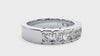 Lab Grown Round Cut Diamond Band Ring In Platinum