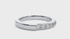 Lab Grown Round Cut Diamond Band Ring In Platinum