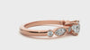 Lab Grown Round Cut Diamond Halo Ring In Rose Gold