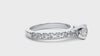 Lab Grown Diamond In White Gold Solitaire Ring