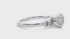 Lab Grown Round Cut Diamond In White Gold Three Stone Ring