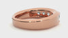 Lab Grown Diamond Men's Rose Gold Band Ring