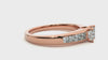 Lab Grown Princess Cut Diamond Solitaire Ring In Rose Gold