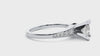 Lab Grown Round Cut Diamond Solitaire Ring In Platinum