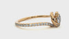 Authentic Lab Grown Round Diamond Halo Ring In Yellow Gold