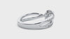 Adorned Lab Grown Round Diamond In White Gold Halo Ring