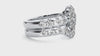 Lab Grown Round Cut Diamond Halo Ring In Platinum