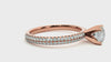 Lab Grown Round Diamond Solitaire Wedding Ring In Rose Gold