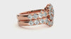 Lab Grown Round Cut Diamond Halo Ring In Rose Gold