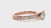 Lab Grown Round Diamond Solitaire Ring In Rose Gold