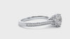 Lab Grown Round Diamond In WhIte Gold Solitaire Ring