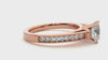 Lab Grown Round Diamond Solitaire Ring In Rose Gold