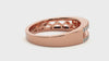 Lab Grown Round Diamond Band Ring In Rose Gold