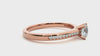 Lab Grown Round Diamond Solitaire Ring In Rose Gold