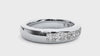 Lab Grown Princess Cut Diamond Band Ring In Platinum